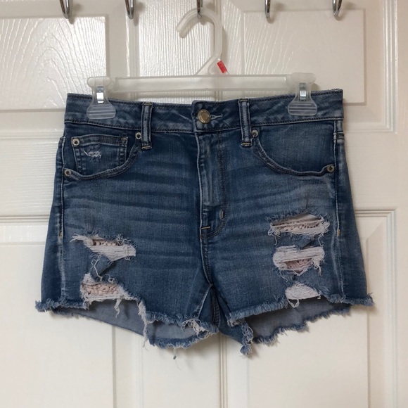 Hi rise ripped jean shorts - Picture 1 of 5